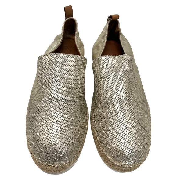 Gentle Souls Lara A-Line Sport Leather Gold Slip On Comfort Espadrilles Womens 9 - Picture 4 of 13